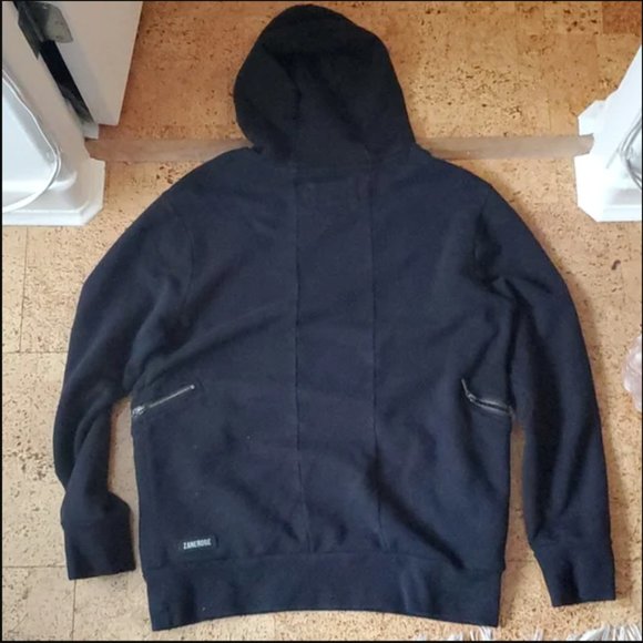 Zanerobe Black Medium Zippered Hoodie - Picture 2 of 2